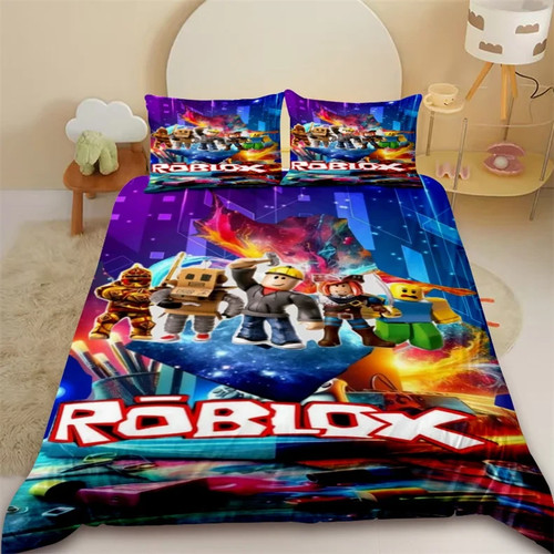 Cartoon roblox bed duvet - bed, cover